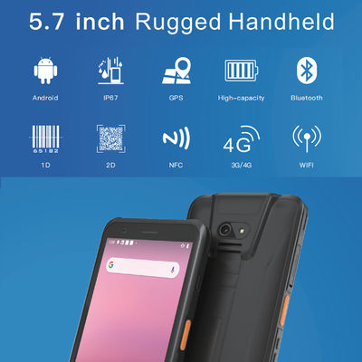 Polvere tenuta in mano senza fili di BT5.0 64G 430Nits Android PDA resistente