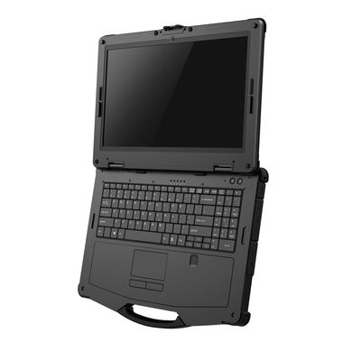 1000cd/M2 computer portatile irregolare industriale a 15,6 pollici, computer portatile completamente irregolare RS232