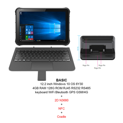 CPU irregolare 6Y30 di Intel della compressa di 1920x1200 Windows 10 a 12,2 pollici